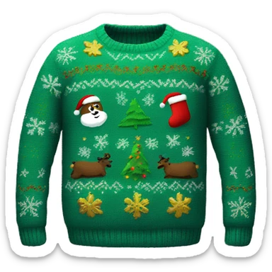 christmas sweater sticker