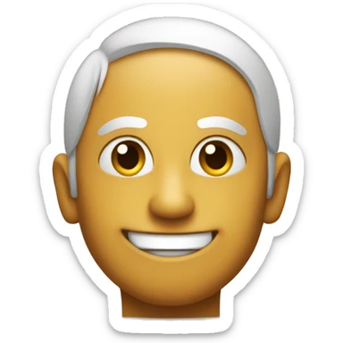 Smiley qui se touche le front avec l'inde sticker