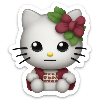 Latvian hello kitty sticker
