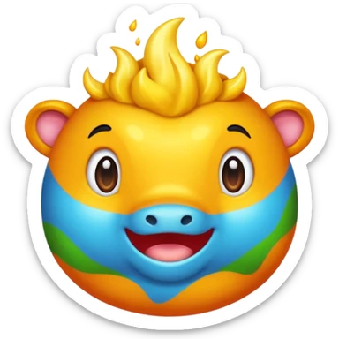 Faça um dálmata colorido que seja as pintas do dálmata sticker