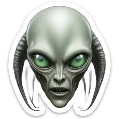 hr giger aliens sticker