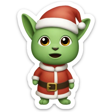 christmas grogu sticker