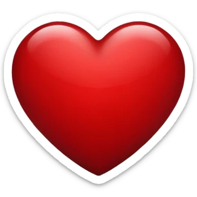 dark red heart sticker