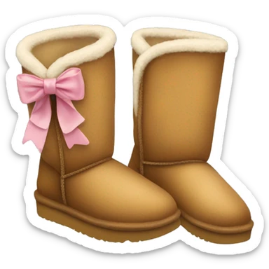 uggs with bows sticker