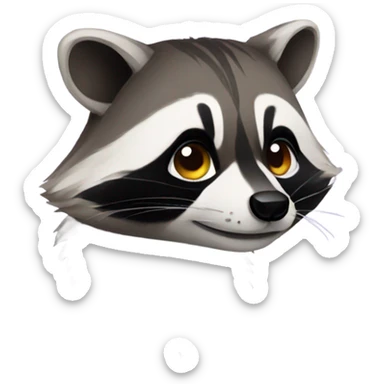 Raccoon sticker