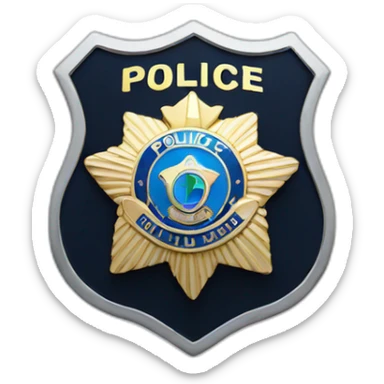 police badge sticker