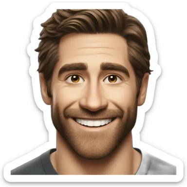 jake gyllenhaal Smile sticker