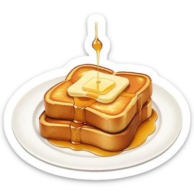 Plate of French toast sticker