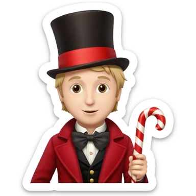 Wonka navidad sticker