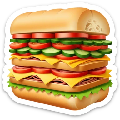 Subway BMT sandwich sticker