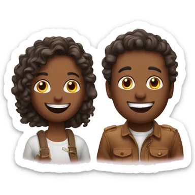 swiss best friends having fun sticker