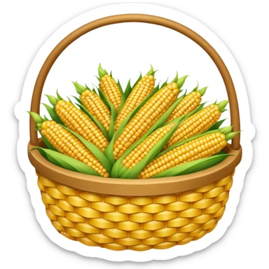 corn grain basket  sticker