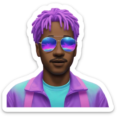 Trippy vaporwave aesthetic  sticker