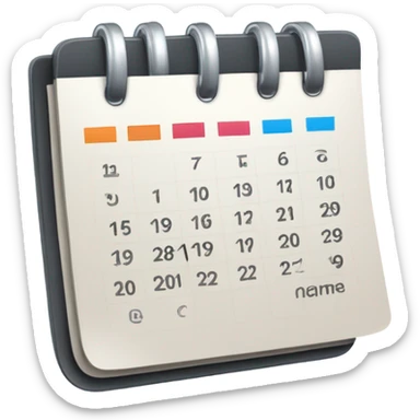 sheduler icon sticker