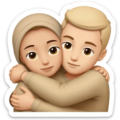 Skuf hugs two altushki sticker