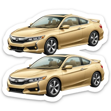 Honda Accord ex 94 color champagne accidente con un Honda nsx sticker