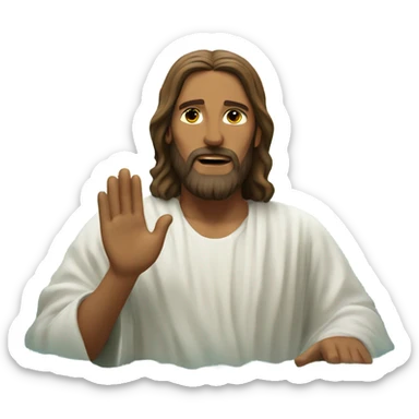 jesus baptism sticker