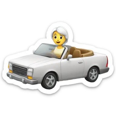 Une mère dans sa voiture  sticker