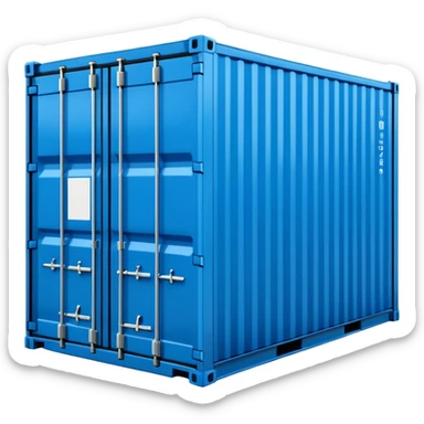 goods Contener emoji which is used for shipment of goods, single contaner sticker