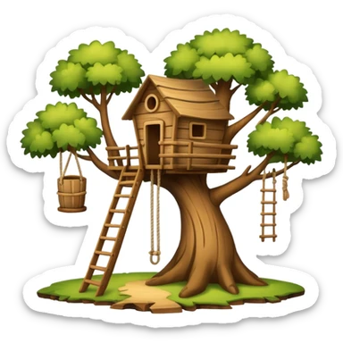 A treehouse sticker
