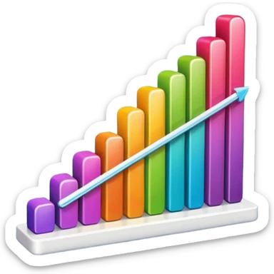 gráfico de ventas sticker