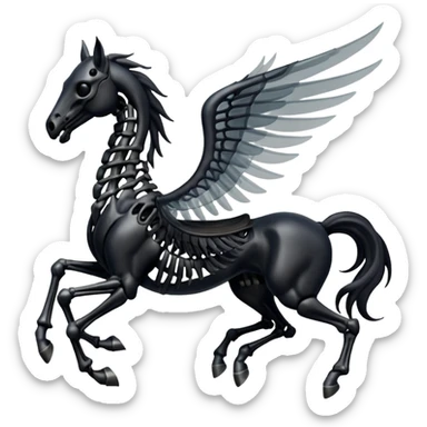 thestral: Winged horses visible only to those who have witnessed death and understand its significance. sticker