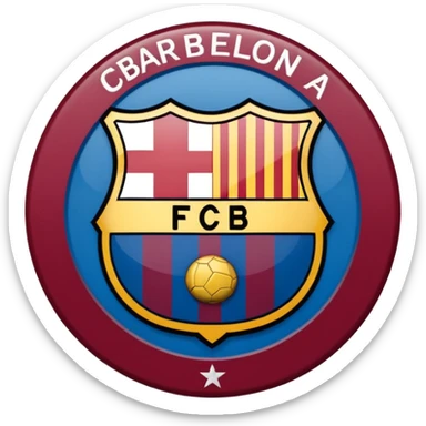 Fc Barcelona badge sticker