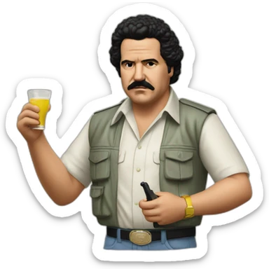 Pablo Escobar motivation  sticker