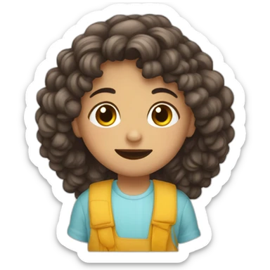 Peluquería infantil travesuras sticker