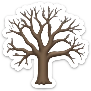 Bare tree sticker