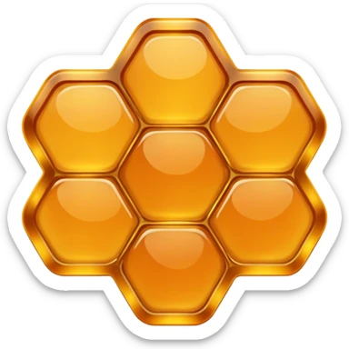 honey ovel shaped sticker
