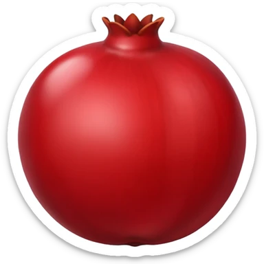 Pomegranate emoji Apple style sticker