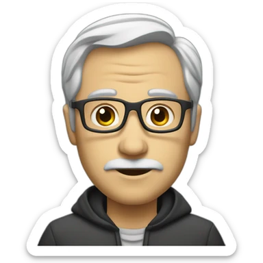 informaticien chauve sticker