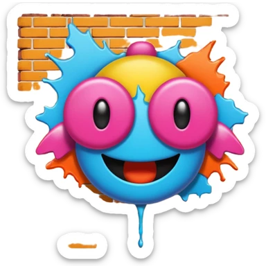 Граффити надпись: 72 sticker