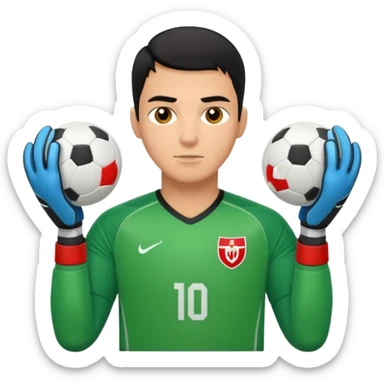 Goalkeeper football sticker