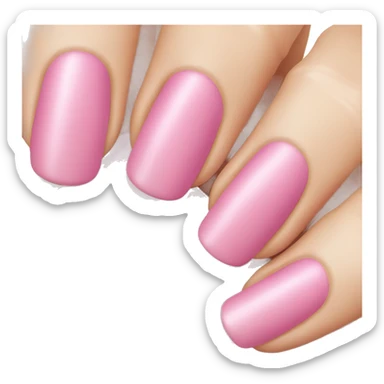 Pink nails sticker