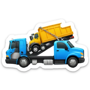 tow truck with loading space  sticker