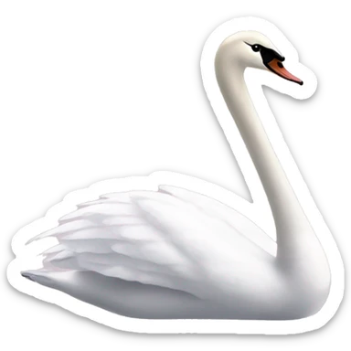 Ballet swan sticker