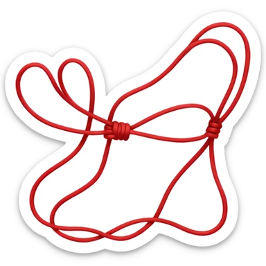 Red string sticker