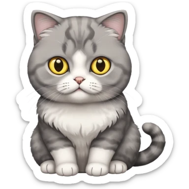 Scottish Fold Cute cat sticker