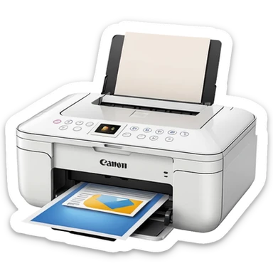 Canon pixma Printer white sticker