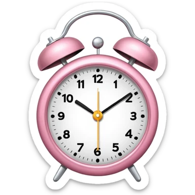 um DESPERTADOR minimalista TIPO VETOR ROSA sticker