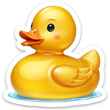 Topaz Crystal rubber ducky sticker