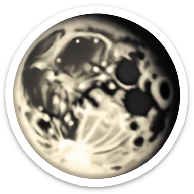 vollmond bei Nacht sticker