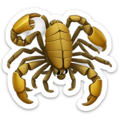 Scorpion qui fais de la boxe sticker