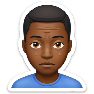 Black man hurting  sticker