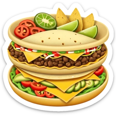 Mexican food sticker