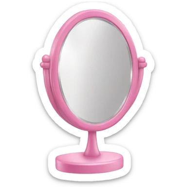vanity mirror pink sticker