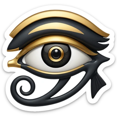 eye of horus blac sticker