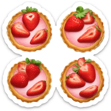 Tarte aux fraises sticker